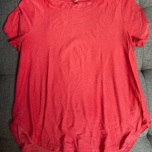 Beyond Yoga Vibrant Red Short Sleeve Tee